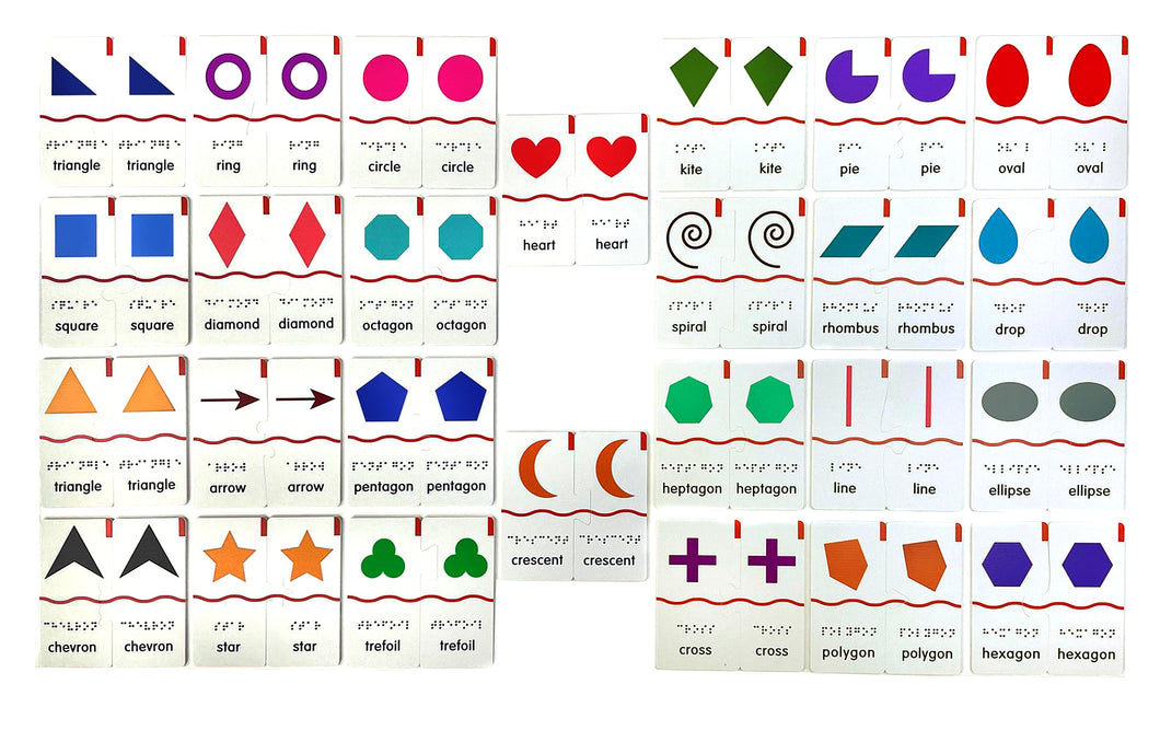 Memory Puzzles: Shapes (Tactile & Braille) designed with The American Printing House for the Blind