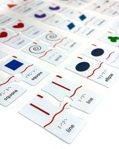 Memory Puzzles: Shapes (Tactile & Braille) designed with The American Printing House for the Blind